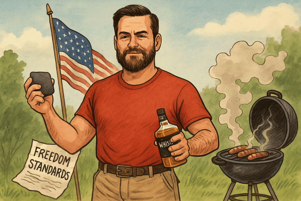 Hegseth’s Freedom Fitness Memo Raises Eyebrows — and Possibly Whiskey Glasses 1 Hegseth whiskey flag