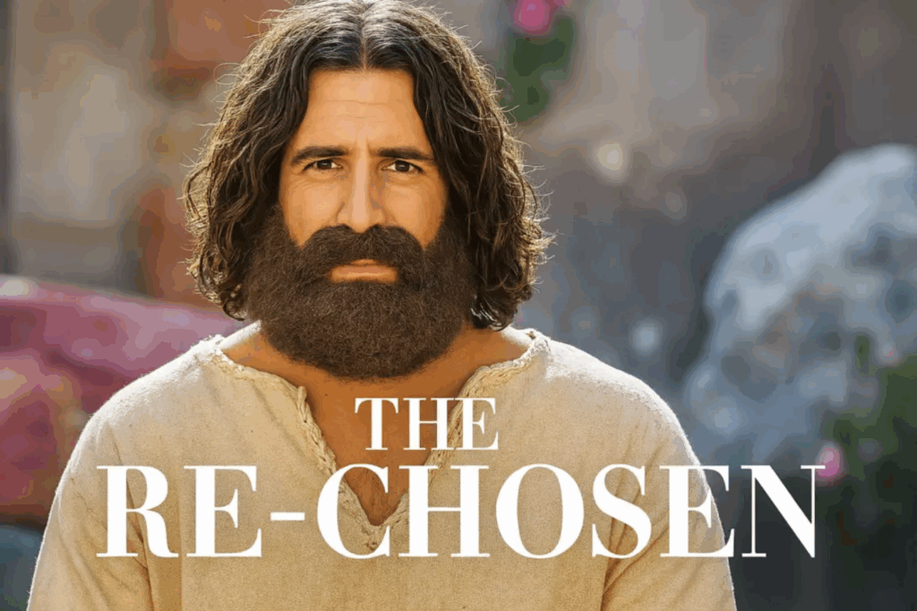 A parody movie poster for “The ReChosen” featuring biblical characters and bad acting.
