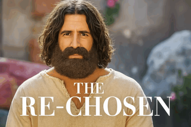 A parody movie poster for “The ReChosen” featuring biblical characters and bad acting.